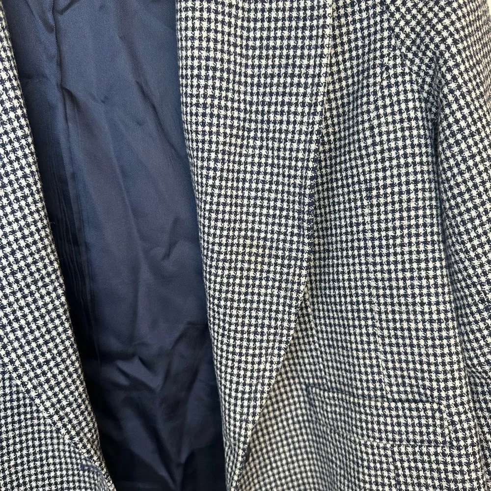 Classic Vintage Pendleton Houndstooth Blazer Size 14 (Runs Small) - Picture 6 of 14